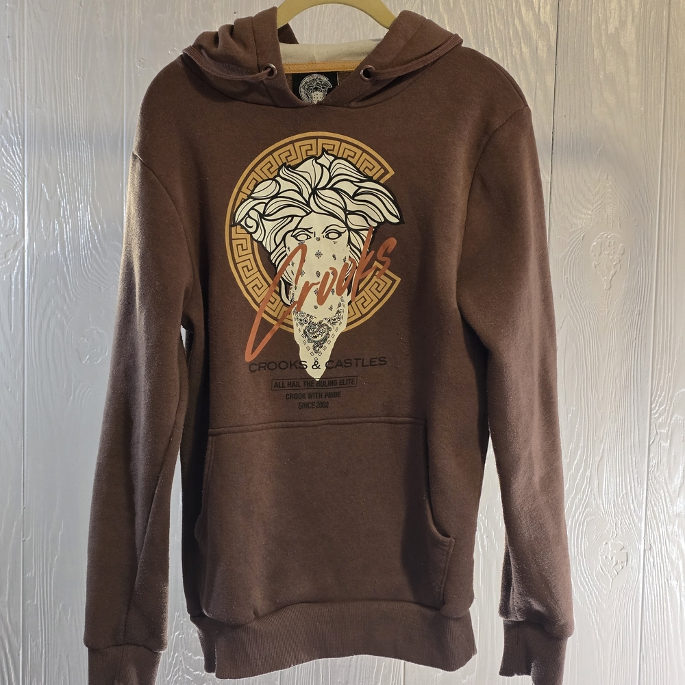Crooks & Castles Brown Hoodie for Men